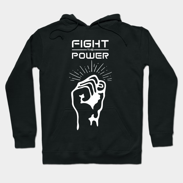 Black - Fight The Power Hoodie by Black Pumpkin